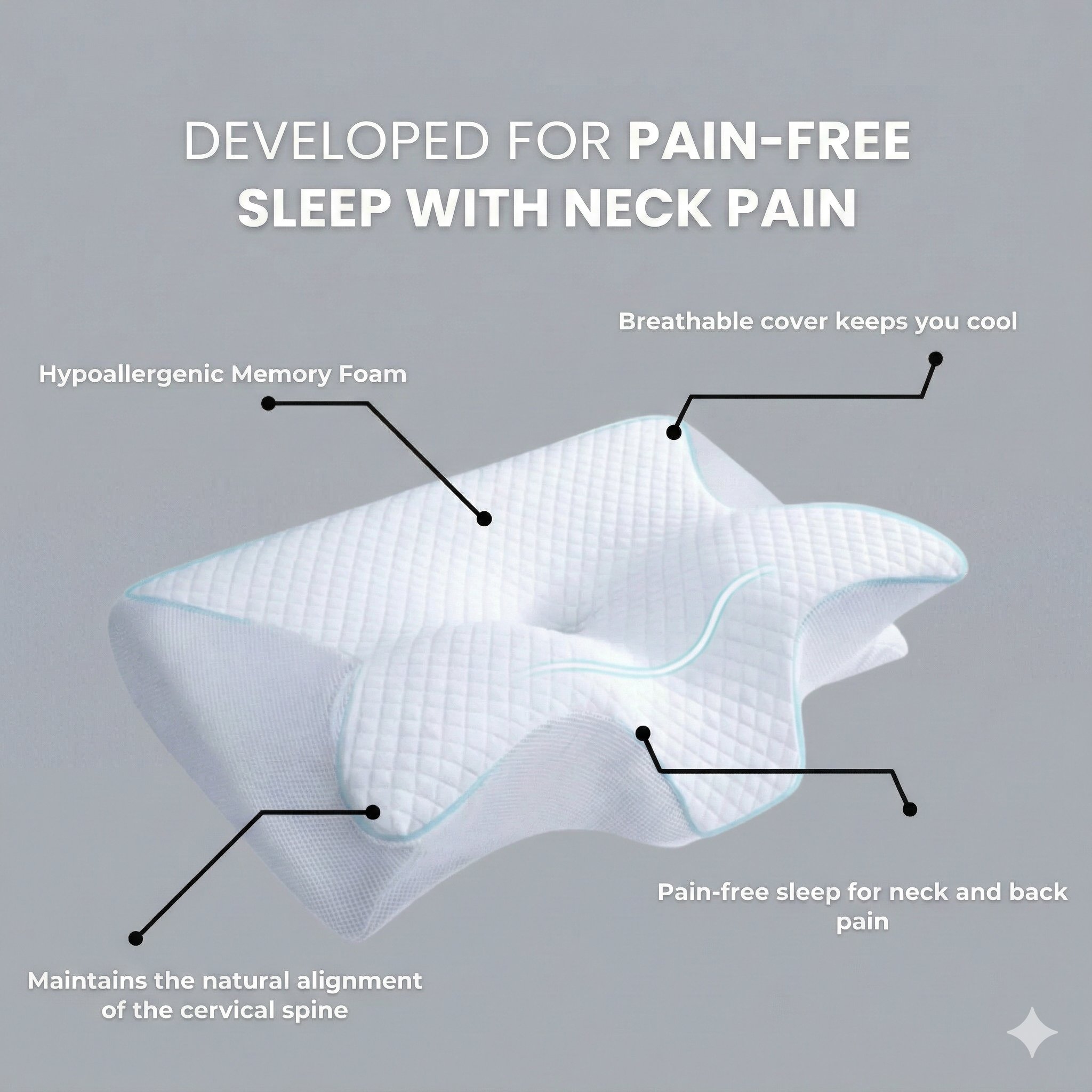 Amora Ergonomic Neck Pillow